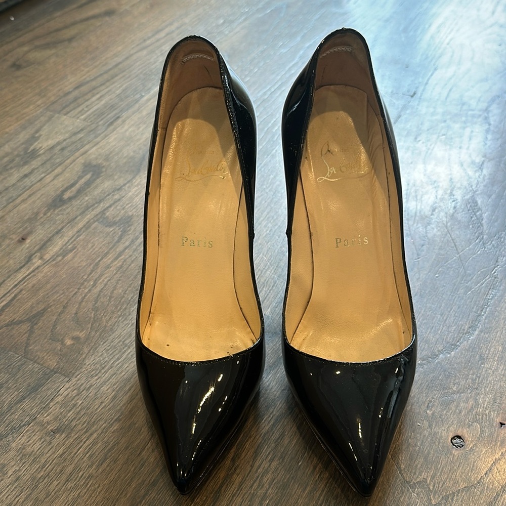 Christian Louboutim patent leather heel, size 36